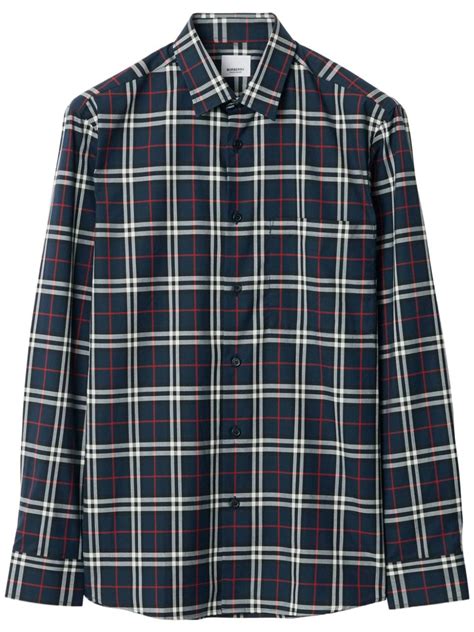 burberry simpson|Burberry Simpson Checked Cotton Shirt .